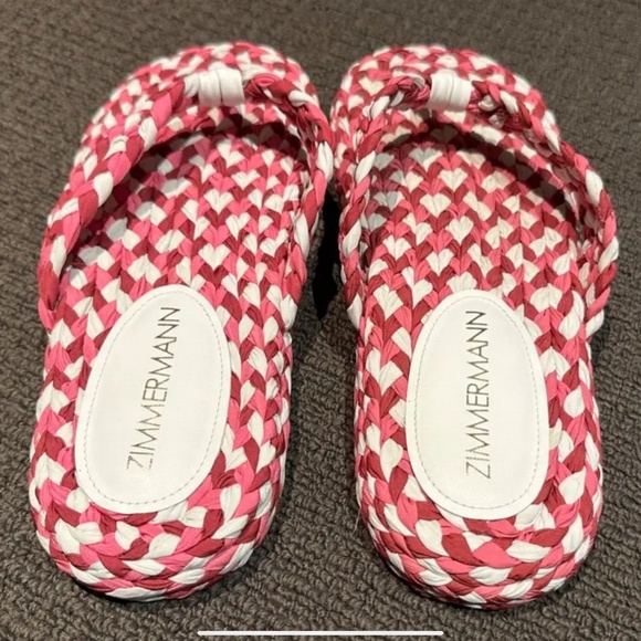 NEW ZIMMERMANN Cotton Braid Thongs/Slip-Ons EU 39 / AU 8 $295 NIB Shoes - Picture 3 of 4